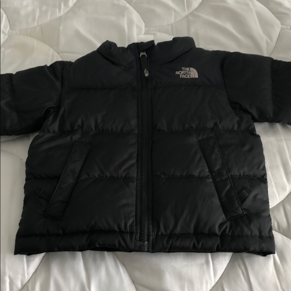 3t North Face Puffer Jacket Black